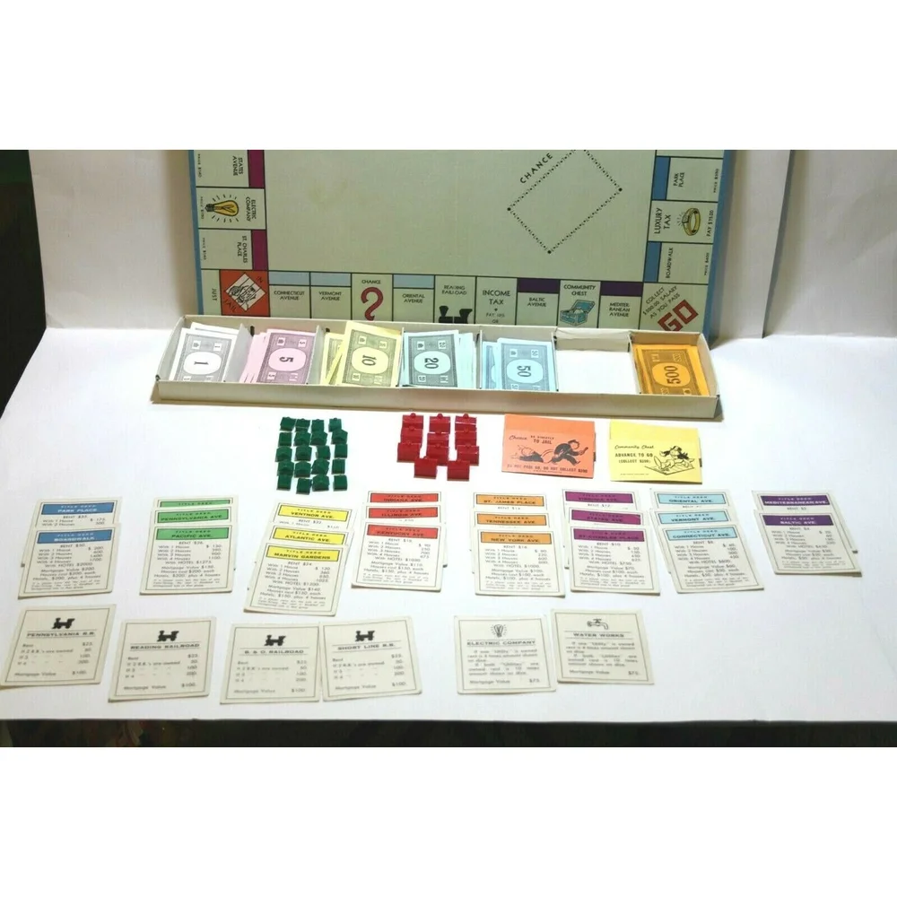 Original Hasbro Monopoly Classic Edition Family Traditional Replacement & Parts